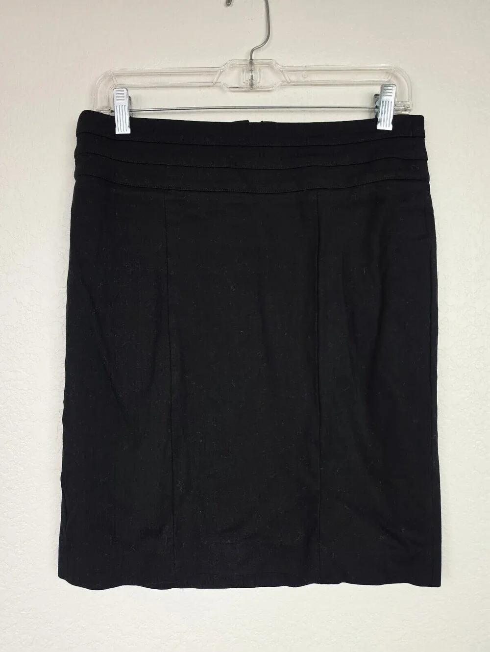 Cabi Black Pencil Skirt Size 6 Rayon Nylon Spandex Blend